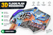 create 3d amusement park, fun park and playground visualization