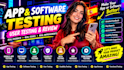 do app testing, software testing, user testing and usability testing