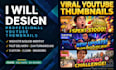 design viral mrbeast style youtube thumbnail with high CTR
