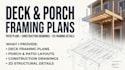 create deck plans, porch plans and patio framing drawings