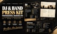design a dj press kit, dj epk, band epk and booking press kit