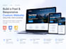 build a fast responsive custom website with html css and js