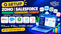 setup zoho salesforce pipedrive gohigh level huspot CRM