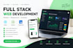 do the custom website development as the full stack dev