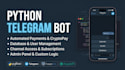 build custom python telegram bot with database and payments