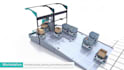 create 3d warehouse digital twin slotting and material flow animation