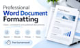 professionally format and clean up your word document