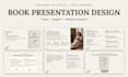 design a professional book presentation in canva