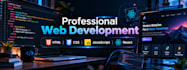 build professional responsive websites using HTML CSS javascript and react