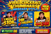 design viral clickbait youtube thumbnail mrbeast style