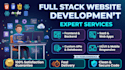 do custom website, full stack website development as full stack developer