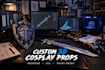 design custom 3d cosplay props, weapons and stl files