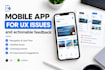 review your mobile app for UX issues and actionable feedback