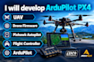 develop ardupilot px4 drone simulation, ros2 gazebo uav, pixhawk autopilot
