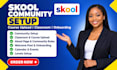 skool community setup, skool online community, skool course setup, course upload