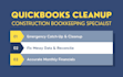 do emergency quickbooks cleanup and construction bookkeeping