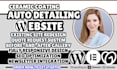 mobile auto detailing website, ceramic coating website, car detailing website