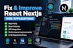 fix and improve react nextjs web apps