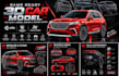 create a game ready 3d car model for unity unreal engine and racing games