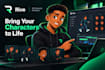 create rive character animation
