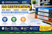 provide iso 9001, 14001, 45001 certification, audit and documentation