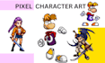 design pixel art game characters, sprites, and animations from 8bit to 64bit