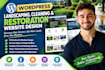 design a landscaping, cleaning and restoration wordpress website