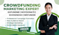 do promotion for kickstarter indiegogo wefunder gofundme