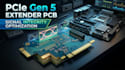 design pcle gen 5  extender pcb with signal integrity optimization