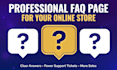 write a professional faq page for your online store