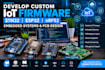 develop custom iot firmware, stm32, esp32, nrf52 embedded systems and pcb design