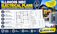 design illinois nec electrical plans, load calculations and panel schedule