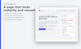 build a fast, clean landing page that loads instantly and converts
