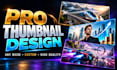 design professional eye catching youtube thumbnails