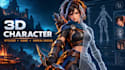 do 3d stylized character, 3d game character unreal engine, 3d character modeling