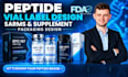design peptide vial label, sarms, supplement and packaging design