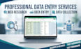 do data entry, web research, restaurant and company research