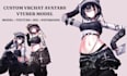 create custom vtuber model vrm avatar vrchat avatar vrc character