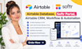 build airtable database softr portal airtable crm workflow airtable automation