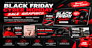 design black friday cyber monday sale graphics