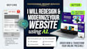 redesign or modernize your old website using hostinger ai