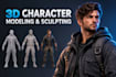 do 3d character modeling and 3d sculpting
