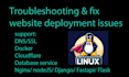 troubleshoot and fix website deployment issues