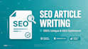 write SEO blog posts and articles for website