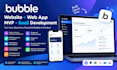build bubble io website, bubble app mvp and saas