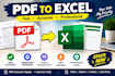 convert PDF to excel