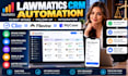 lawmatics CRM setup client intake automation clio mycase filevine integration