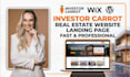 build and customize investor carrot website
