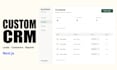 build a custom CRM and admin dashboard with next js