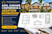 draft adu garage conversion and addition permit drawings